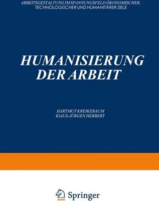 Produktbild von Humanisierung der Arbeit