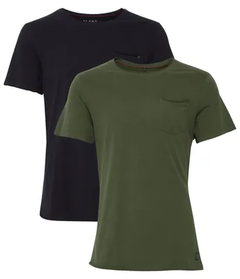 Produktbild von BLEND Rundhals T-Shirt 2-er Stück Pack Kurzarm Shirt Basic Set BHNOEL Größe: S