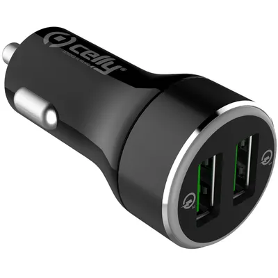 Produktbild von Celly CC2USBQC30BK, Auto, USB, Schwarz