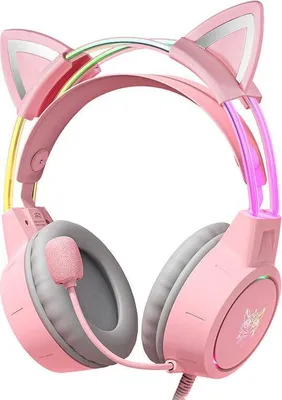 Image de Onikuma ONIKUMA X15Pro Gaming Headphones Pink/Cat Ears