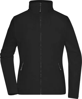 Produktbild von Fleece Jacke mit Stehkragen im klassischen Design black, Gr. L