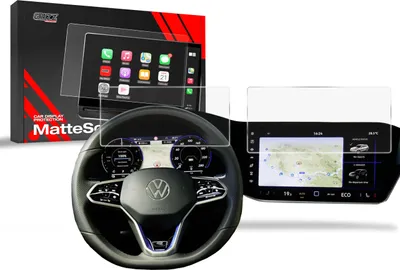 Produktbild von Matte Autodisplayfolie 2in1 für Volkswagen Touareg Discover Premium, Grizz Protector