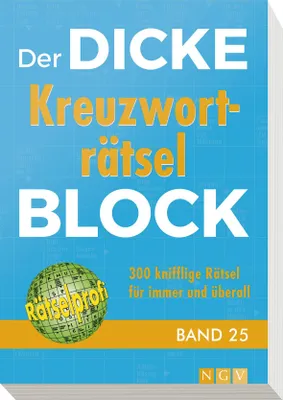 Image de Der dicke Kreuzworträtsel-Block Band 25, 300 knifflige Rätsel