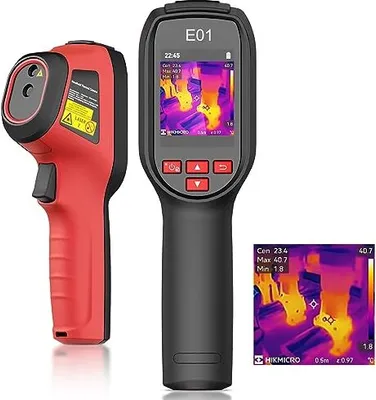 Produktbild von Hikmicro E01 Thermische Bildgebung Kamera SUPERIR 240 x IR -Auflösung Handheld Infrarot 20 Hz Aktualisierungsrate Kompakter Laserzeiger, -20 ° C 400 °
