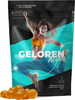 Obrázek produktu pro Geloren Active - 90 želé, pomeranč