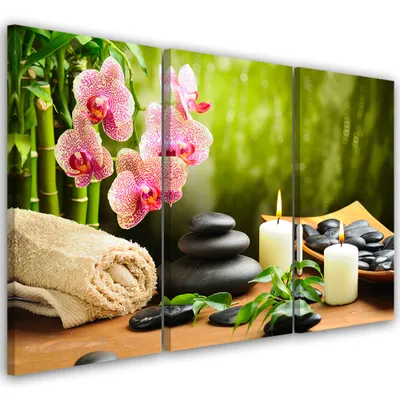 Image de Triptyque sur toile religieux - couleur 60x40 cm Feeby couleur tableau mural prêt à accrocher
