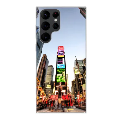 Produktbild von MuchoWow® Handyhülle Schutzhülle Hülle für Samsung Galaxy S22 Ultra New York - Nacht - Platz Silikon Softcase Handy Hülle - Abbildung