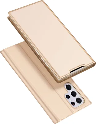 Produktbild von Dux Ducis Skin Pro Holster Case Cover mit Flip für Samsung Galaxy S22 Ultra Gold