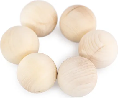 Produktbild von Holzset "Kugeln“ 6 Stück 45 mm