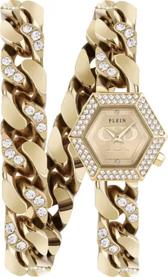 Image de Philipp Plein PWWBA0523 Montre Femme The Hexagon Groumette 28mm 5ATM