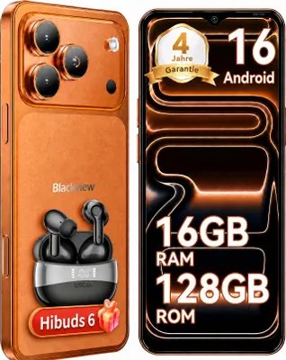 Produktbild von 2026 Blackview WAVE 7C Handy Ohne Vertrag incl Hibuds6 smartwatch, 6.56", Android16, 16GB+128GB/2TB TF, Face ID, 5000mAh, 32MP, Dual-SIM, WiFi 5, IP54