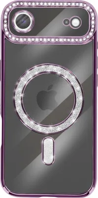 Obrázok produktu pre Avizar, puzdro kompatibilné s MagSafe pre iPhone Air s kamienkovým okrajom, fialové
