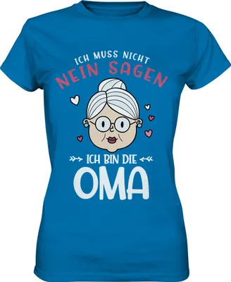 Produktbild von Ich bin die Oma Damen Premium T-Shirt – Royal Blue / M