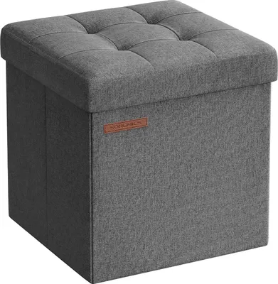 Produktbild von Songmics Sitzhocker mit Stauraum dunkelgrau