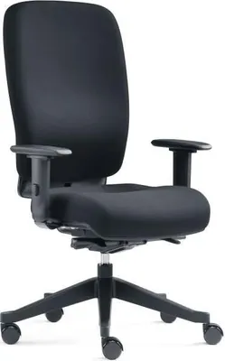 Produktbild von Bandscheiben-Drehstuhl Profi-Office schwarz mit Armlehnen