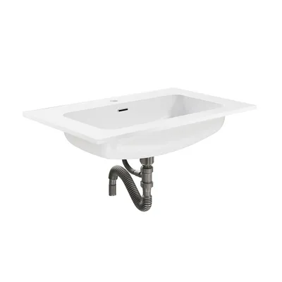 Productafbeelding van SONNI Wastafel, wit, 80 x 50 x 18 cm