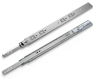 Obrázek produktu pro Vigevee 1 pár posuvných ližin do zásuvek, délka 500 mm, s tlumením, plný výsuv, 3dílné, tiché kuličkové ložiska, vhodné pro nábytek a zásuvky