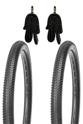 Produktbild von Kujo Attachi 2 Stk. 26 Zoll Fahrradreifen MTB 26x2.10" 52-559 inkl. Schläuche mit Dunlopventilen