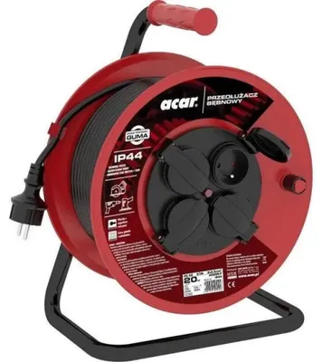 Image de ACAR Acar PZ-4Z/STM H05RR-F 3G2.5 20M Retractable extension cable