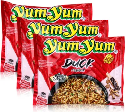 Produktbild von Yum Yum Instant Nudeln Ente 60g - DUCK - Fertiggericht (3er Pack)
