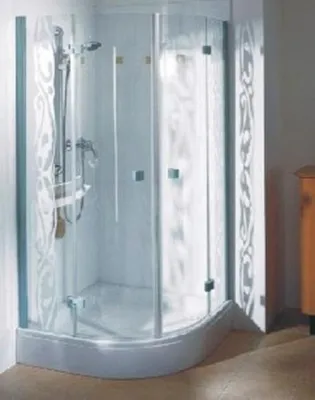 Produktbild von Breuer Espira Duschabtrennung Runddusche 90cm 2 türig, B0866.90