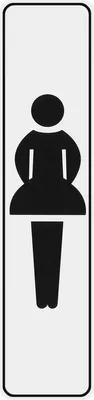 Produktbild von Klebeschild Damentoilette" 200x48 mm"