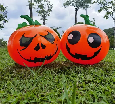Produktbild von Aufblasbare Halloween-Kürbisdekoration, Kürbis für Halloween-Partyzubehör, Dekoration für Spukhaus, Hof, Einkaufszentrum, Bar