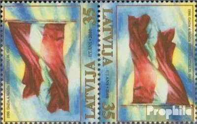 Produktbild von Briefmarken Lettland 2010 Mi 786K (kompl.Ausg.) Kehrdruckpaar postfrisch Unabhängigkeit