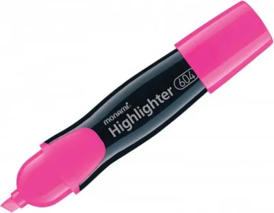 Immagine prodotto di Evidenziatore Monami 604, 1-4 mm, punta a cuneo, rosa
