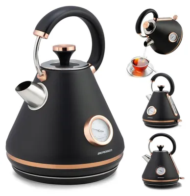 Image de Bouilloire électrique avec thermomètre 1,7 l Berdsen BD-701 noir