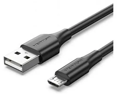 Produktbild von Vention CTIBH, 2 m, USB A, Micro-USB B, USB 2.0, 0,48 Gbit/s, Schwarz