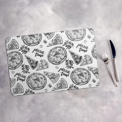 Produktbild von Tischset 4x45x30 cm Platzset Tischmatte Platzmatte Untersetzer - Pizza Italienische Küche