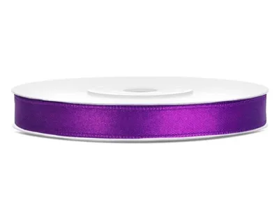 Zdjęcie produktu dla Wstążka satynowa 6 mm x 25 m Purpurowa