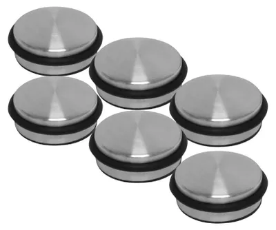 Immagine prodotto di Set di 6 fermaporte - Acciaio inossidabile, 10,5 cm