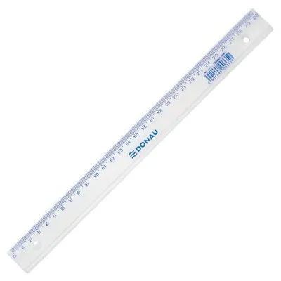 Zdjęcie produktu dla Linijka DONAU 30 cm, przezroczysta