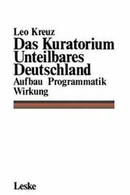 Produktbild von Das Kuratorium Unteilbares Deutschland