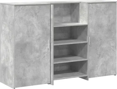 Obrázok produktu pre Recepčný stôl betónovo sivý 155x50x103,5 cm kompozitné drevo