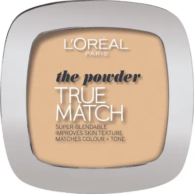Zdjęcie produktu dla L'Oreal Paris, True Match, Mattifying, Compact Powder, W.3, Golden Beige, 9 g