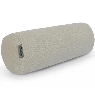 Produktbild von Herlag Kissenrolle LUXE 40x15 cm – kompakte Nackenrolle, Knierolle & Reisekissen, Cremeweiß