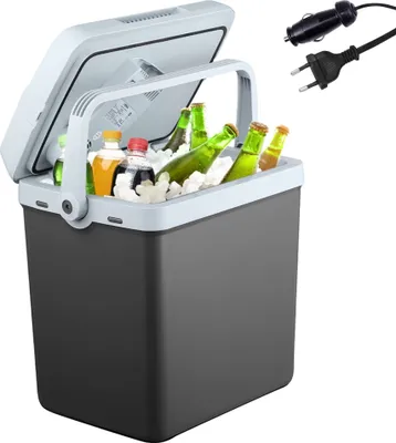 Produktbild von AREBOS 25 Liter Kühlbox | zum Kühlen und Warmhalten | mit ECO Modus | 12/230 V für Auto & Steckdose | elektrische Kühlbox | Kühltasche | Isoliertasche