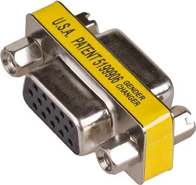 Produktbild von Przejściówka 2x D-Sub Akyga AK-AD-18 Adapter VGA 15-pin żeńsko -żeński beczka
