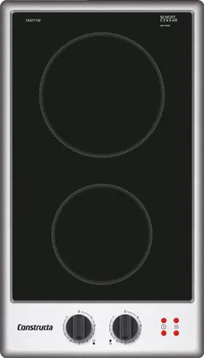 Produktbild von Constructa CA327150, Domino-Kochfeld, Elektro, 30 cm, Schwarz, Mit Rahmen aufliegend