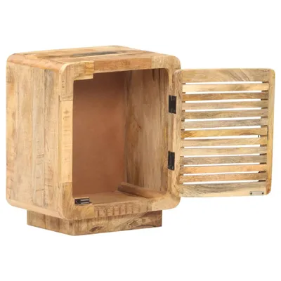 Immagine prodotto di Comodino 40x30x50 cm in Legno Massello di Mango Grezzo