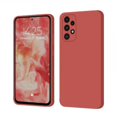 Produktbild von Liquid Silikon Hülle für Samsung Galaxy A53 5G - Farbe: Rot - Modellkompatibilität: Für Samsung Galaxy A53 5G - Displayglas: Ohne 9H Displayglas