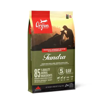 Produktbild von Orijen Tundra, Adult, jede Rasse, Huhn, Fisch, Truthahn, 11,4 kg