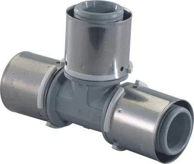 Productafbeelding van UPONOR S-Press verbindingsstuk, T-vorm, PPSU, 50-50-50, 1 stuk.