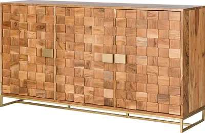 Produktbild von home24 Sideboard - Akazie Massiv / Eisen