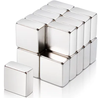 Produktbild von 20 Stück 10x10x5mm Neodym-Magnete, extra starke rechteckige Magnete, Mini-Magnete, kleine starke Magnetstreifen für Magnettafeln, Kühlschränke und Whiteboards.