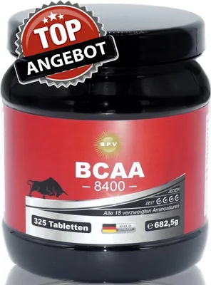 Produktbild von BPV® Premium BCAA 8400 (325 Tabletten) - Höchste Dosierung 8400 mg Tagesportion - Aminosäuren, BCAA, EAA