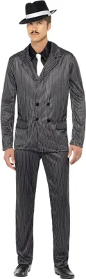 Immagine prodotto di Smiffys - Costume da "gangster" per uomo SM998 (L Regular) (Nero)